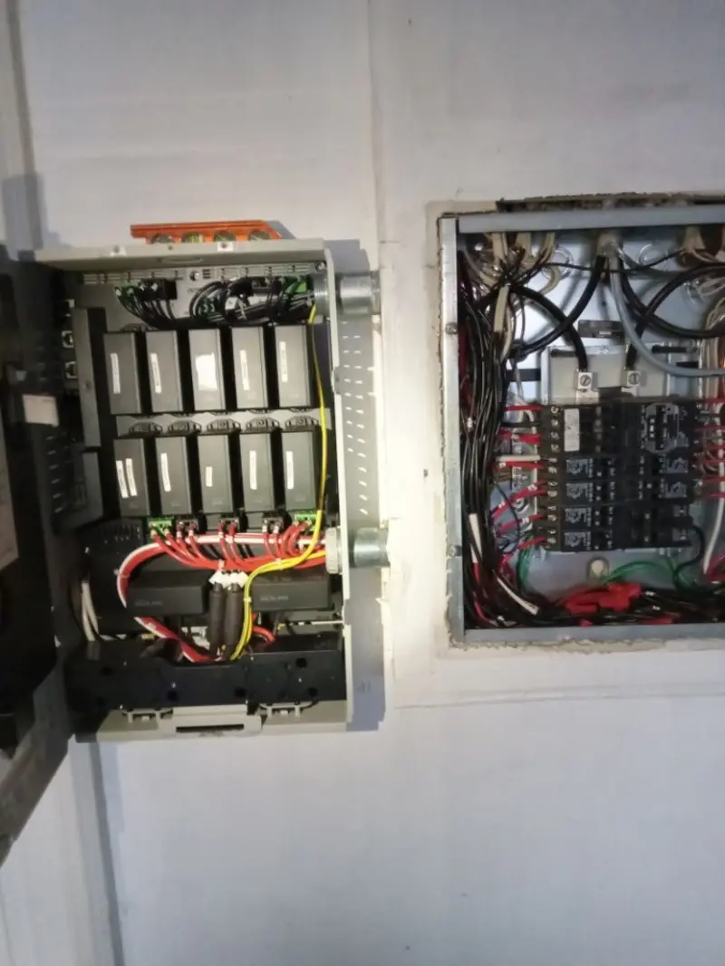 Electrical panel upgrade completed for Security Camera Wiring in Helena